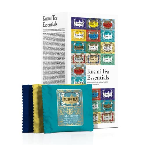 Kusmi-Tee | Sortiment klassische aromatisierte Tees | Koffeinfreie Kräutertees | Tee in Geschenkbox - 24 Sachets (52,80 Gr) von Generico