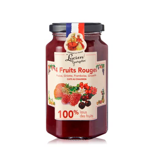 Lucien Georgelin | Marmelade aus roten Früchten 100 % Fruchtzucker Marmelade aus roten Waldfrüchten | Rote Früchte in Marmelade 100 % Frucht - 300 Gramm von Generico