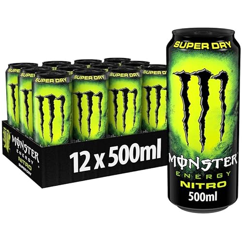MONSTER ENERGY NITRO Super dry Packung mit 12 Einheiten von 500ml - Gesamt 6 Liter MONSTER ENERGY NITRO Super dry Packung mit 12 Einheiten von 500ml - Gesamt 6 Liter von Monster Energy