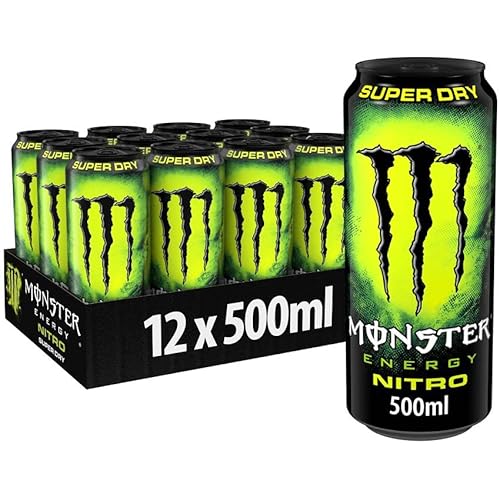 MONSTER ENERGY NITRO Super dry Packung mit 12 Einheiten von 500ml - Gesamt 6 Liter von Monster Energy