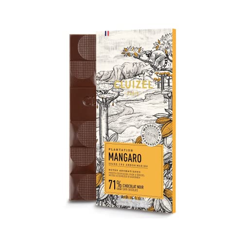 Michel Cluizel | Mangaro Plantage Tablet Madagaskar | 71% Dunkelschwarzer Schokoriegel - 70 Gr von Generico