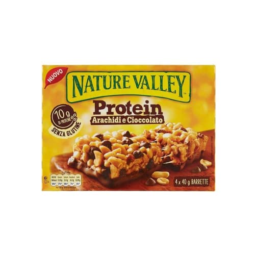 Nature Valley® | Barrette Morbide | Merenda Arachidi & Cioccolato | Snack Ricoperto Cioccolato - 4 Barrette | Snack Proteine von Generico