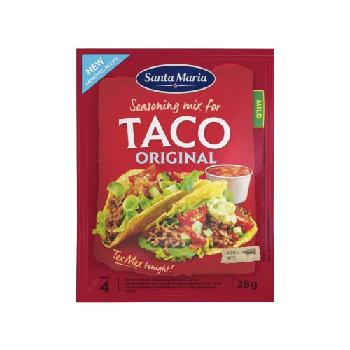 Santa Maria | 1 Beutel Gewürzmischung Gewürz für Taco (1 Beutel = 4 Portionen) - 28 Gr | Typisch mexikanische Kräuter für Taco von Generico