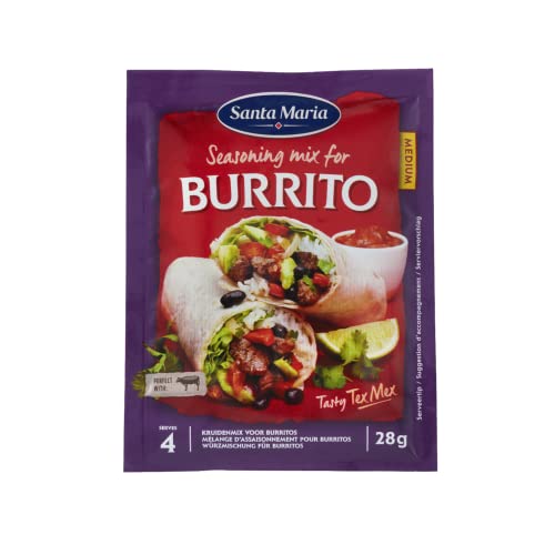 Santa Maria | Gewürzmischung Beutel Burrito Dressing (1 Beutel = 4 Portionen) - 28 Gr von Generico