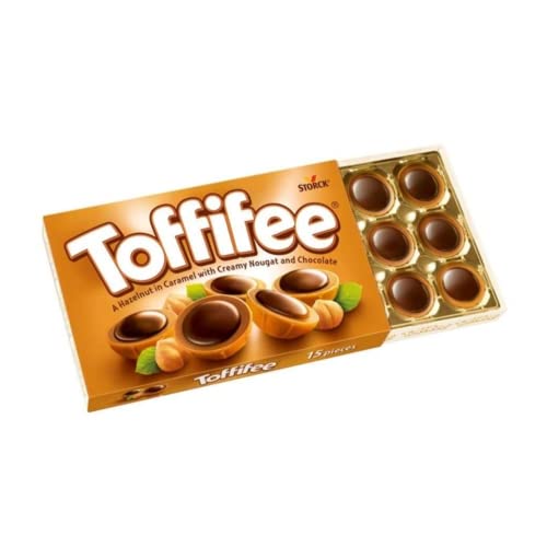 Storck® | Toffifee® ganze Haselnuss-Pralinen überzogen mit Karamell, Haselnusscreme und Schokolade | Haselnüsse mit Schokoladenüberzug | 1 Packung 125 gr von ANTICO CAFFE' NOVECENTO