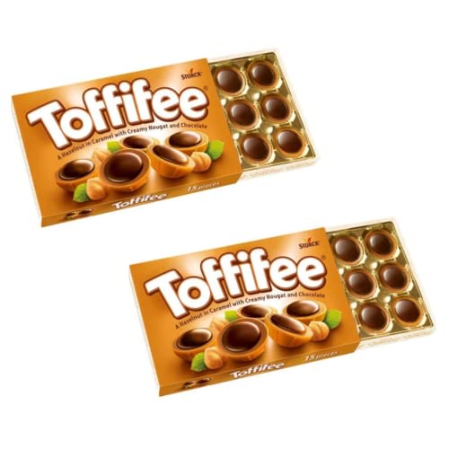 Storch | Toffifee ganze Haselnuss-Pralinen | Karamell und Haselnuss und Schokoladencreme | Mit Schokolade überzogene Haselnüsse 2 x 125 Gr. Storch | Toffifee ganze Haselnuss-Pralinen | Karamell und Haselnuss und Schokoladencreme | Mit Schokolade überzogene Haselnüsse 2 x 125 Gr. von Generico