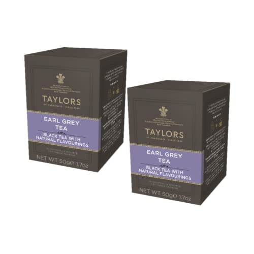 Taylors | Earl Grey Tee | Schwarz mit Bergamotte | Leichter und duftender Tee | Schwarztee Bergamotte - 2 x 20 Beutel (100 Gr) | Schwarztee Earl Grey von Generico