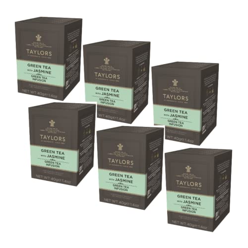 Taylors von Harrogate | Grüner Tee mit frischem Jasmin und Blumen - 6 x 20 Teebeutel (240 Gr) von TAYLORS OF HARROGATE