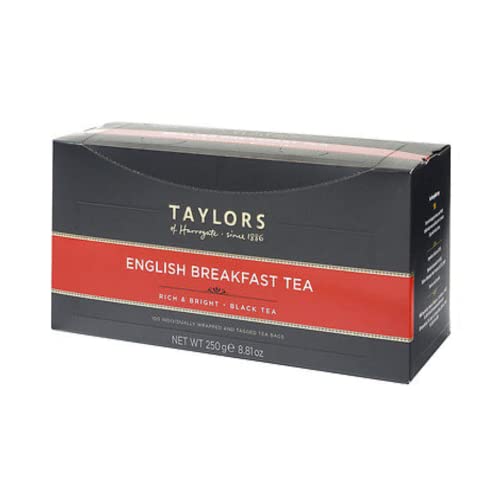 Taylors of Harrogate Schwarzer Tee Englisches Frühstück Ho.Re.Ca. - 1 x 100 einzeln verpackte Teebeutel (250 Gramm) von Generico