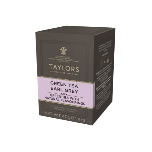 Taylors von Harrogate | Frischer und duftender Grün- und Bergamottentee - 20 Teebeutel (40 Gr) | Verme Tea Aromatisiert mit Bergamotto von TAYLORS OF HARROGATE