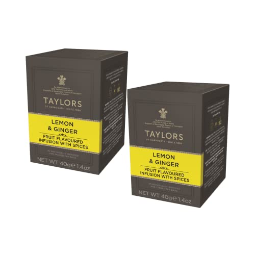 Taylors von Harrogate | Natürlich koffeinfreier Zitronen-Ingwer-Aufguss - 2 x 20 Teebeutel (80 Gr) von TAYLORS OF HARROGATE
