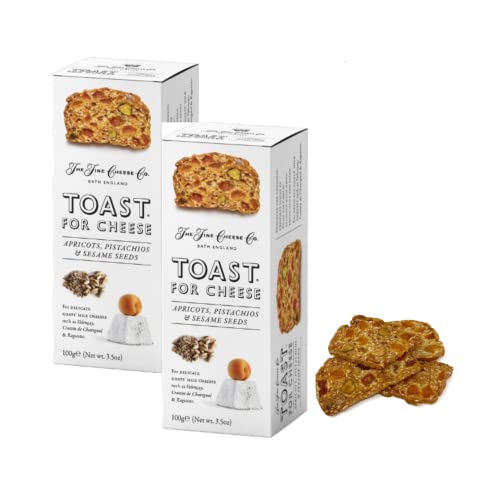 The Fine Cheese Co. Aprikosen-, Pistazien- und Sesamtoast - 2 x 100 Gramm The Fine Cheese Co. Aprikosen-, Pistazien- und Sesamtoast - 2 x 100 Gramm von Generico