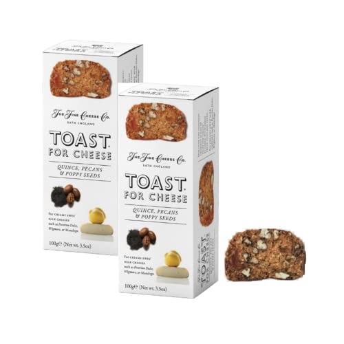 The Fine Cheese Co. Quitte, Pekannuss und Mohn Toast - 2 x 100 Gramm The Fine Cheese Co. Quitte, Pekannuss und Mohn Toast - 2 x 100 Gramm von Generico