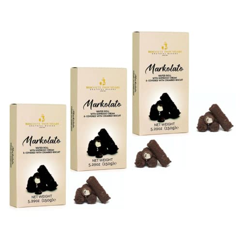Tsoungari | Waffel gefüllte Kaffeecreme mit Schokolade überzogen | Süßer Cannoli-Kaffee & Schokolade - 3 x 150 Gr | 3 Keksdosen als Geschenk Tsoungari | Waffel gefüllte Kaffeecreme mit Schokolade überzogen | Süßer Cannoli-Kaffee & Schokolade - 3 x 150 Gr | 3 Keksdosen als Geschenk von Generico