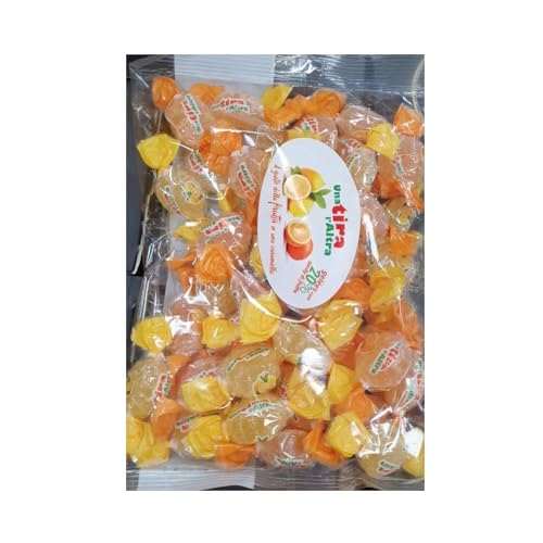 Una Tira l'Altra® | Weiche Gelées-Bonbons | Gelées Bonbons Geschmacksrichtungen Frucht Zitrone Orange | Süßigkeitenbeutelverpackung - 400 Gr von Generico