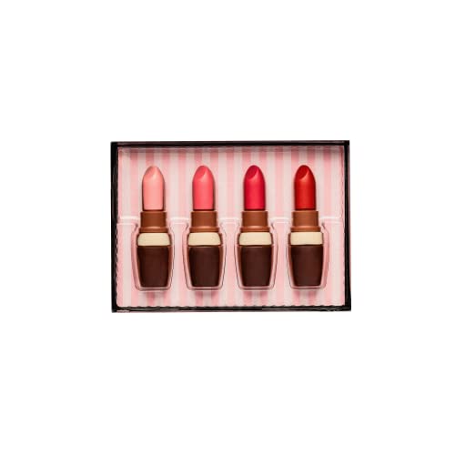 Weibler Confiserie | Etui-Set 4 Lippenstifte in Milchschokolade | Milchschokolade-Kreationen - 55 Gr Weibler Confiserie | Etui-Set 4 Lippenstifte in Milchschokolade | Milchschokolade-Kreationen - 55 Gr von Generico