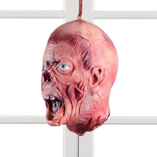 Halloween Zubehör Menschlicher Kopf, Kopf geschnitten für Halloween,Halloween Schnittkopf - Scherzspielzeug, Latex-Dekorationszubehör, Heimdekoration, gruselige Requisiten, Real Halloween Zubehör Menschlicher Kopf, Kopf geschnitten für Halloween,Halloween Schnittkopf - Scherzspielzeug, Latex-Dekorationszubehör, Heimdekoration, gruselige Requisiten, Real von Générique