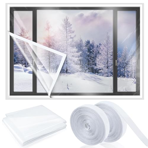 -Isolierfolie – Winterdichtungsset, Windfensterabdeckung | Wärmedämmung für Aluminiumfenster, Rutschen, Häufchen und Badezimmer, schützt vor -Isolierfolie – Winterdichtungsset, Windfensterabdeckung | Wärmedämmung für Aluminiumfenster, Rutschen, Häufchen und Badezimmer, schützt vor von Générique