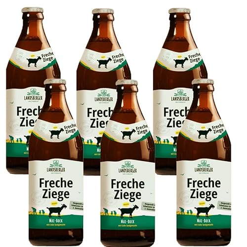 (Bierpaket 6 Flaschen Landsberger Maibock Freche Ziege 0,5 Liter 6,2% vol. inkl. Mehrweg Pfand) von Generisch