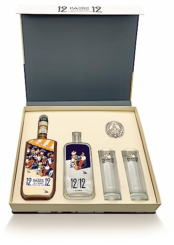 12/12 Pastis de Saint Tropez Rendezvous en Terrasse 45% Vol. 0,7 Liter im Geschenkset mir Caraffe und Gläsern von Generisch