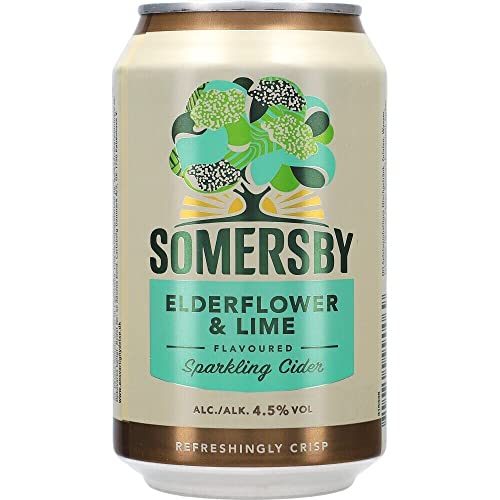 12x Somersby Elderflower & Lime (Holunderblüte) Cider 0,33l erfrischend fruchtig bier cider von Generisch