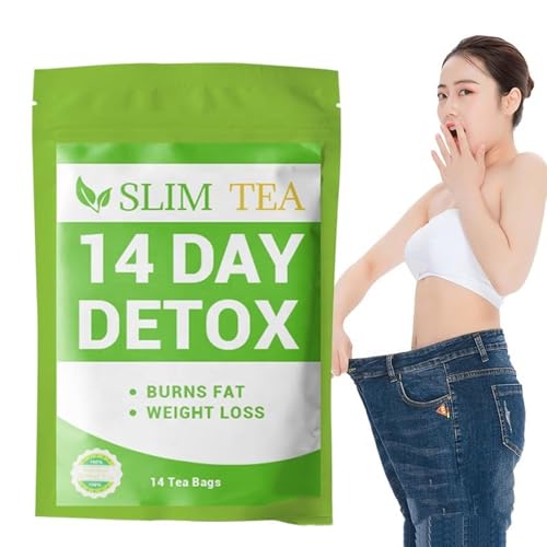 14 Tage Detox Tee Zum Abnehmen, Fettverbrennung, 14 Beutel Fatburner Tee, Natural Diet Slim Abnehmen, Sanfte Entgiftung Und Reinigung, Gewichtsreduktion Abbau Bauchfett (1) von Generisch
