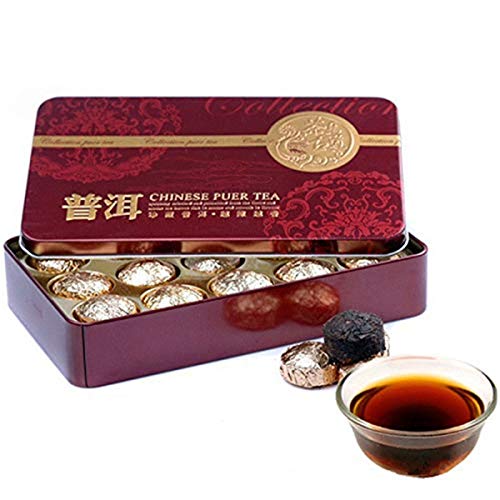 15-teiliges Set mit original natürlichem organischem gekochtem Pu-Erh-Schwarztee in einer Blechdose Sorgfältig ausgewählte Teeblätter Mit traditionellen Techniken gebraten, ist der Tee intensiv 15-teiliges Set mit original natürlichem organischem gekochtem Pu-Erh-Schwarztee in einer Blechdose Sorgfältig ausgewählte Teeblätter Mit traditionellen Techniken gebraten, ist der Tee intensiv von Generisch