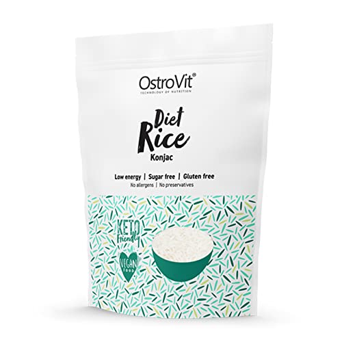 1x OstroVit Diet Konjac Reis | 250g Abtropfgewicht je Packung | Rice Konjak kalorienarm Abnehmen Diät | Vegan glutenfrei (1er Pack) von OstroVit