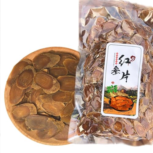 250g Bag Package Korean Renseng Root Slices for Cooking Soup Red Renseng Authentic Chinese Herb Tea Soothing Nourishing Teagreen Organic Scented Tea (L 2.0-2.2) von Generisch