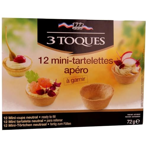 3 TOQUES Mini-Tartelettes 72 g, 8er-Pack. von Generisch