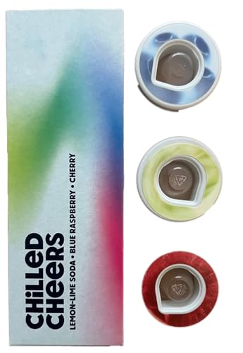 3 x Air Up Pod Original Duft Pods, Chilled Cheers Probierpaket, Zubehör für Trinkflasche, aromatisierte Pads, 0 Kalorien, kein Zucker (Cherry, Blue Raspberry, Lemon Lime Soda) von Generisch