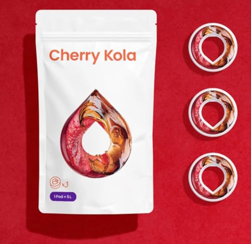 3 x Air Up Pod Original Duft Pods mit Kirsch Cola Geschmack, Zubehör für Trinkflasche, aromatisierte Pads, 0 Kalorien, kein Zucker, natürliche Aromen (Cherry-Cola) von Generisch