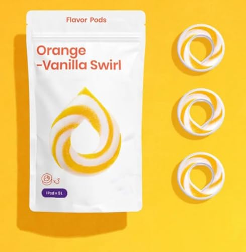 3 x Air Up Pod Original Duft Pods mit Orange Vanille Swirl Geschmack, Zubehör für Trinkflasche, aromatisierte Pads, 0 Kalorien, kein Zucker, natürliche Aromen (Orange-Vanlle Swirl) von Generisch