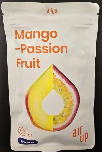 3 x Pod Mango-Maracuja Original Pod, Zubehör für Trinkflasche, aromatisierte Pads, 0 Kalorien (Mango-Maracuja) von Generisch
