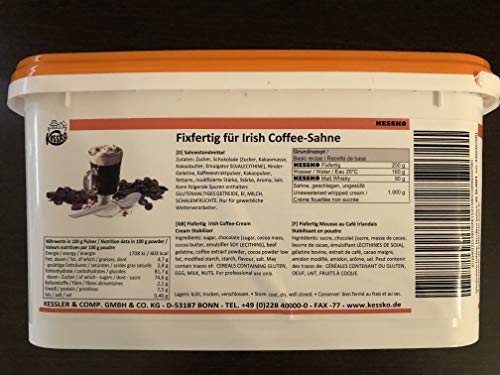 Irish-Coffee Kessko Sahnefond 900 g, Sahnestand, Sahnesteif, Sahne 0,9 kg (Irish-Coffee) von Generisch