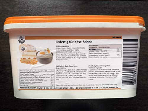 Käse Kessko Sahnefond 900 g, Sahnestand, Sahnesteif, Sahne 0,9 kg (Käse) von Generisch