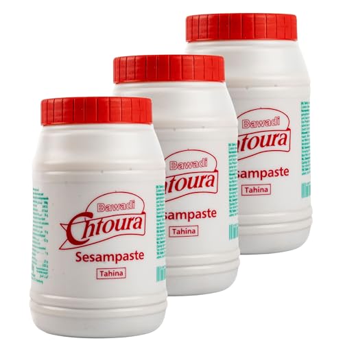 3er Pack Original Tahine 800 g - Orientalische Sesam-Paste Tahini aus fein gemahlenen Sesamkörner - Tahinapaste 100% naturrein – Sesampaste Tahina für Dips und Saucen 3er Pack Original Tahine 800 g - Orientalische Sesam-Paste Tahini aus fein gemahlenen Sesamkörner - Tahinapaste 100% naturrein – Sesampaste Tahina für Dips und Saucen von Generisch