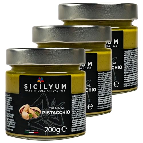 3er Set Premium Pistaziencreme aus Italien/Sizilien mit 30% Pistazien im 200 g Glas Pistazienaufstrich - Pistazien-Aufstrich als Brotaufstrich, zu Desserts oder zum Verfeinern und für Dubai Schokolade 3er Set Premium Pistaziencreme aus Italien/Sizilien mit 30% Pistazien im 200 g Glas Pistazienaufstrich - Pistazien-Aufstrich als Brotaufstrich, zu Desserts oder zum Verfeinern und für Dubai Schokolade von Generisch