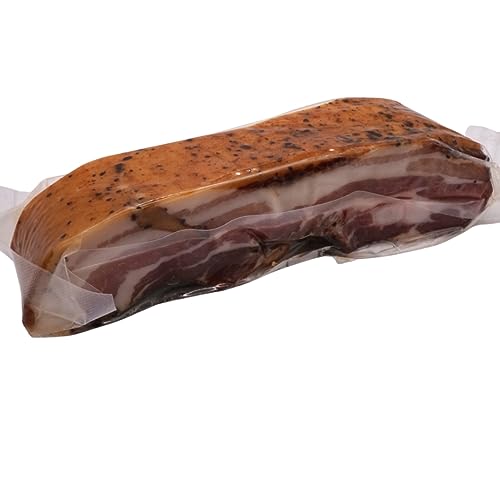 400g Gerauchter Bauchspeck von der Landmetzgerei Bühler Geräuchert & Gepökelt Traditionelle Deutsche Fleischkunst aus 100% Deutschem Fleisch perfekt fürs Vesper oder als Snack Schweinespeck von Generisch