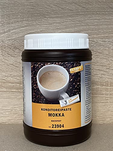 12 Sorten Dreidoppel Pasten 1 kg, Konditoreipaste, Aromapaste, backfest 1000g (Mokka) von Generisch