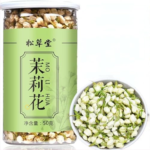 50g Jasminknospentee Getrockneter Jasmin Kräutertee Mo Li Hua Tee Grüner Bio Kräutertee Ist Ein Koffeinfreier Aromatisierter Tea Mit Jasmingeschmack Grüner Tee Cold Brew Tea Blüten Und Früchtetee von Generisch