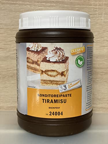 13 Sorten Dreidoppel Pasten 1 kg, Konditoreipaste, Aromapaste, backfest 1000g (Tiramisu) von Generisch