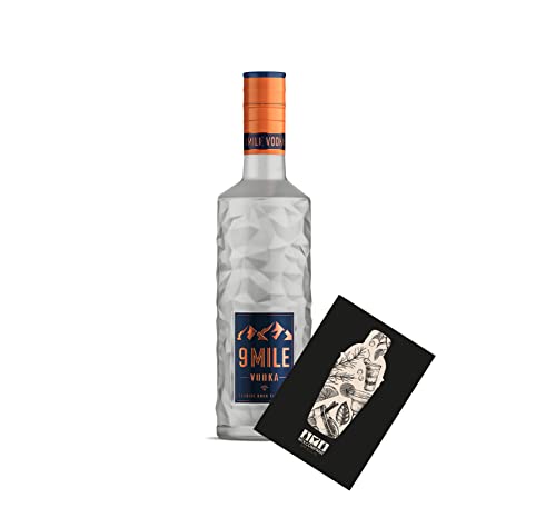 9 Mile Vodka Wodka 0,5L (37,5% Vol) granite rock filtrated- [Enthält Sulfite] von Generisch
