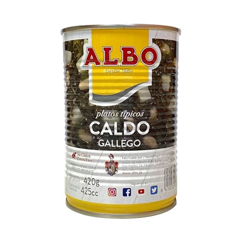 ALBO Galicische Brühe mit Stängelkohl, Kartoffeln und Bohnen ALBO 420 g 3er-Pack ALBO Galicische Brühe mit Stängelkohl, Kartoffeln und Bohnen ALBO 420 g 3er-Pack von Generisch