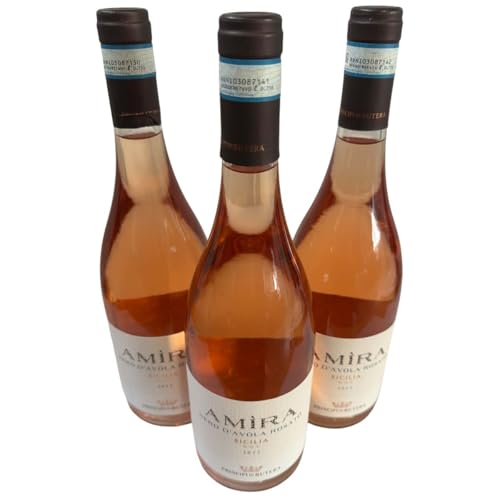 AMIRA Nero d'Avola Rosato Sicilia DOC 2023, Principi di Butera, Roséwein aus Italien, 750ml, 3er-Set AMIRA Nero d'Avola Rosato Sicilia DOC 2023, Principi di Butera, Roséwein aus Italien, 750ml, 3er-Set von Generisch