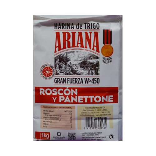 ARIANA Weizenmehl speziell für Roscón und Panettone, 1 kg. 2er-Pack von Generisch