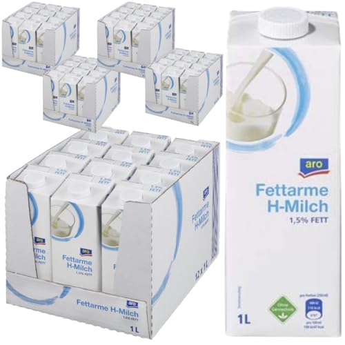 ARROO H-Milch fettarme milch% 1,5 Fett haltbare milch 1000 Mililiter, 60 STÜCK ARROO H-Milch fettarme milch% 1,5 Fett haltbare milch 1000 Mililiter, 60 STÜCK von Generisch