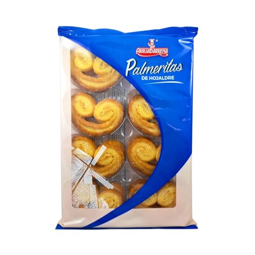 ARRUABARRENA Blätterteig-Palmeras 180 g. 3er Pack von Generisch
