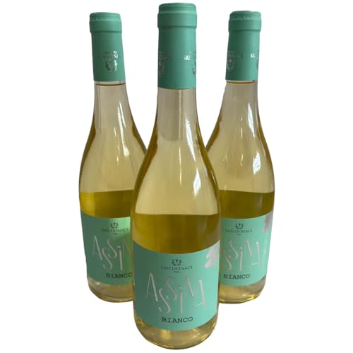 Cantina San Donaci, ASSINA Bianco Puglia IGP 2023, Weißwein aus Italien, 750 ml., 3er-Set von Generisch