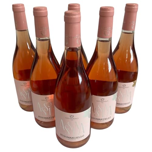 San Donaci, "Assina" Susumaniello Rosato Salento IGP 2023, Roséwein aus Italien, 750 ml., 6er-Set von Generisch